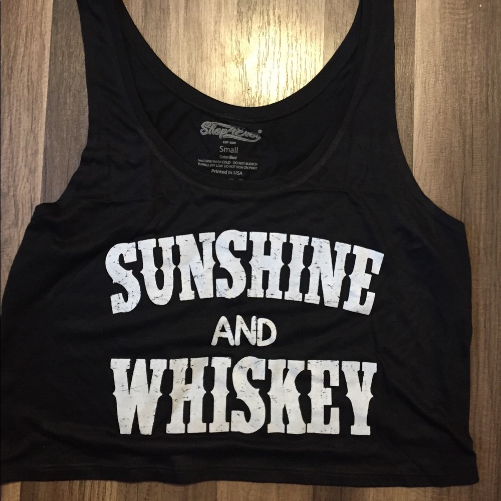 Sunshine & Whisky Crop Top